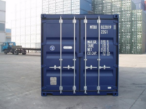 20' DD BLUE RAL 5013 shipping containers